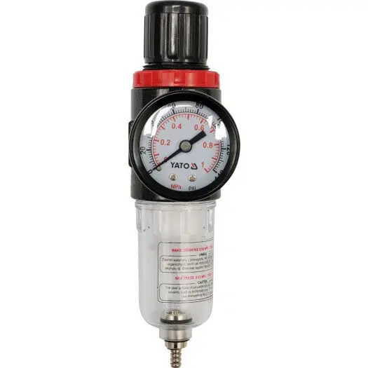 Yato Filtru Yato YT-2382, tehnologie cu aer comprimat 1/4 inch, 9,3 bari, Negru