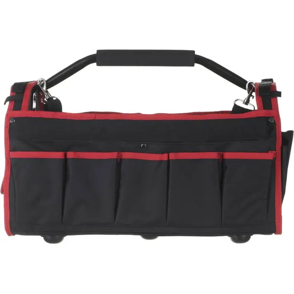 Yato Geanta scule Yato YT-7435, dimensiuni 49 x 23 x 28 cm, cu suport de otel pentru portbagaj, Neagra