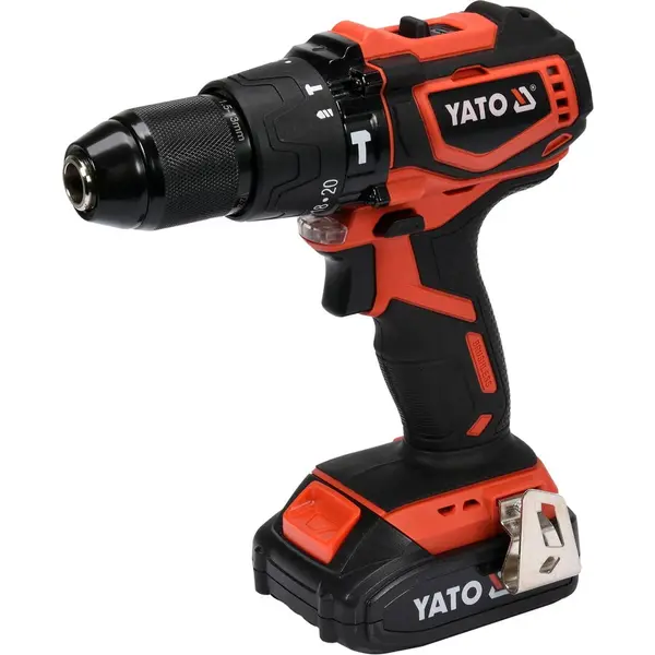 Yato Masina de gaurit si insurubat Yato YT-82796, cu percutie, 18V, 42Nm, acumulator 2.0 Ah LI-ION, valiza transport