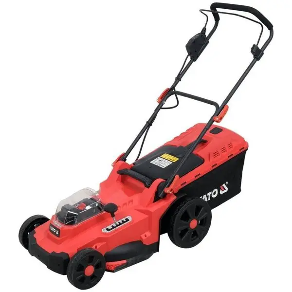 Yato Masina de tuns iarba Yato YT-85224, cu 2 acumulatori Li-Ion, 18 V, 4 Ah, latime taiere 43 cm, capacitate de colectare 50 l