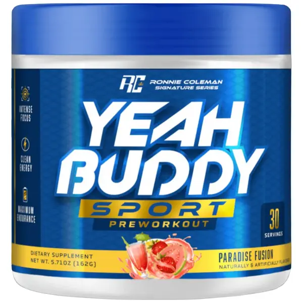 Yeah Buddy Sport Pre-Workout, Paradise Fusion, 162 g, Ronnie Coleman