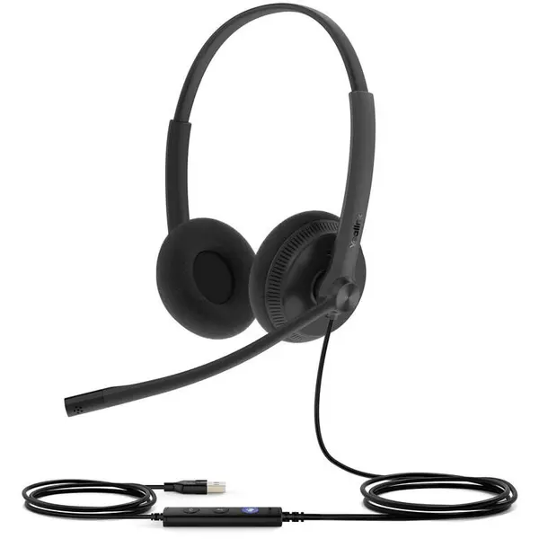 YEALINK Casti cu microfon Yealink - UH34 Lite, MS, USB-A, negru