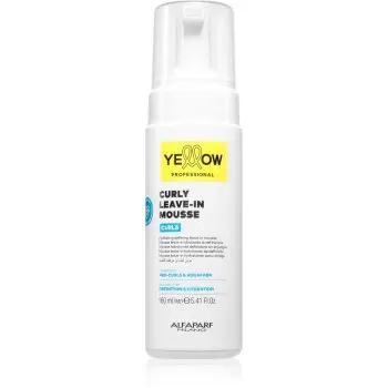 Yellow Professional Curls Curly Leave-in Mousse ingrijire leave-in pentru păr creț