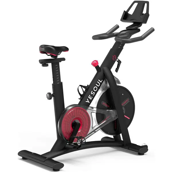 YESOUL Bicicleta spinning smart Yesoul S3, rezistenta magnetica, bluetooth, greutate maxima utilizator 120 kg, Negru