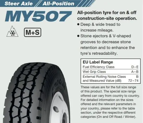 YOKOHAMA MY507 315/80R22.5 156K