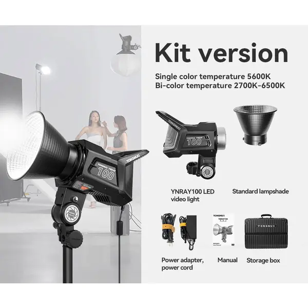 Yongnuo Kit Lampa Video LED COB 120W Smart YONGNUO YNRAY100WKIT 5600k