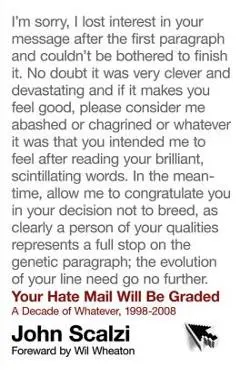 Your Hate Mail Will Be Graded - John Scalzi