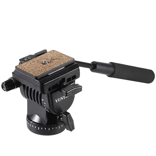 Yunteng Cap trepied Profesional DSLR & video Yunteng YT-950 fluid cu placuta quick-release