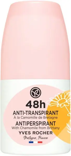 Yves Rocher Bain Nature Antiperspirant roll-on 48H, mușețel, 50 ml