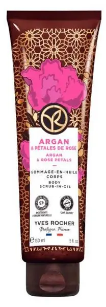 Yves Rocher Bain Nature Exfoliant pentru corp, argan și trandafir, 150 ml