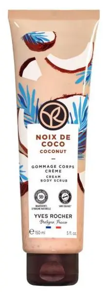 Yves Rocher Bain Nature – Exfoliant pentru corp, cocos, 150 ml