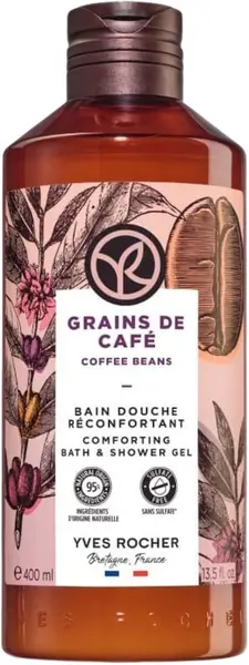 Yves Rocher Bain Nature Gel de duș , cafea , 400 ml