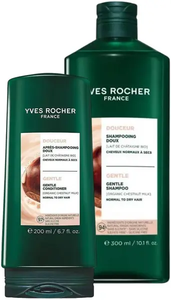 Yves Rocher Gentle Set - Șampon și Balsam, 300 + 200 ml