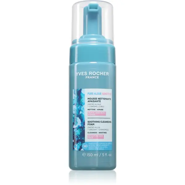Yves Rocher Pure Algue Sensitive crema hidratanta pentru curatare pentru piele sensibilă 150 ml