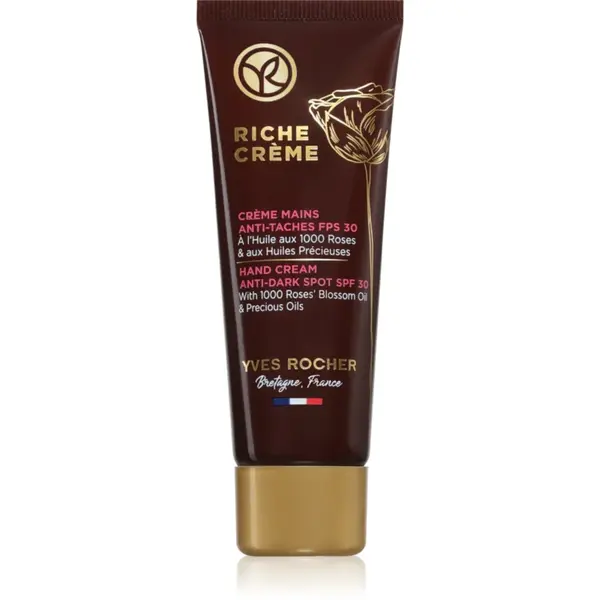 Yves Rocher Riche Créme crema de maini impotriva petelor pigmentate SPF 30 50 ml