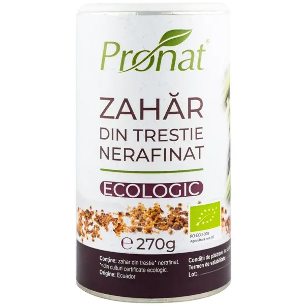 Zahar Bio din Trestie Nerafinat, 270 g