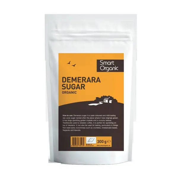 Zahar brun demerara din trestie bio 300g Smart Organic