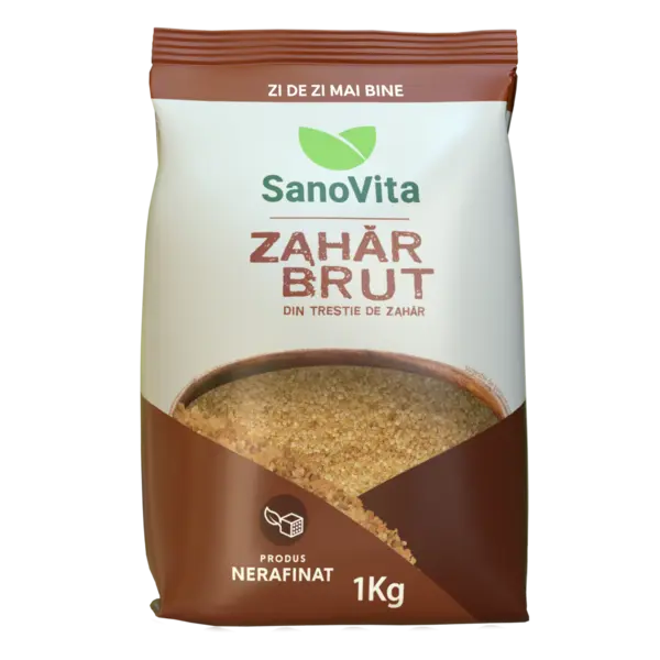 Zahar brut din trestie de zahar, 1kg, SanoVita