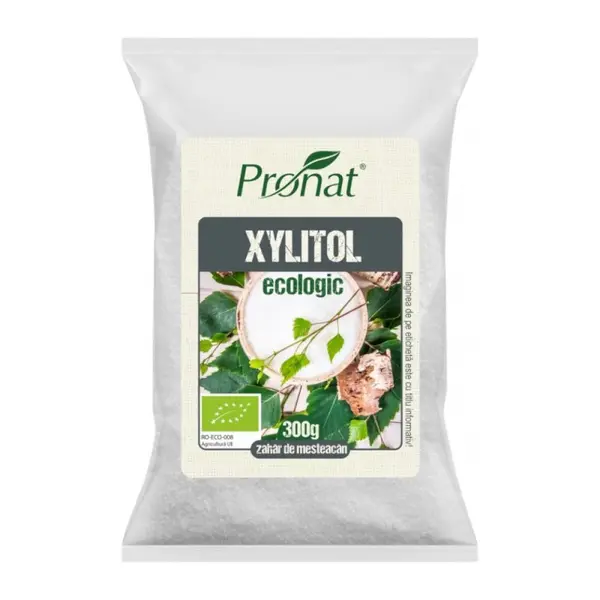 Zahar de Mesteacan Bio Cristale, 100% Xylitol, 300 g