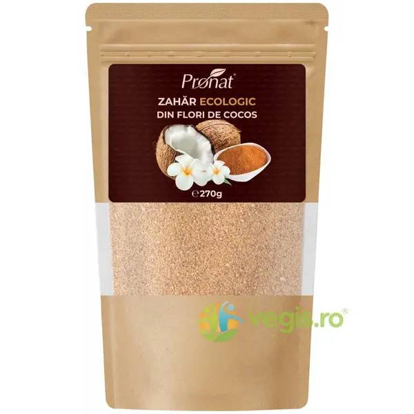Zahar din Nuca de Cocos Ecologic/Bio 270g