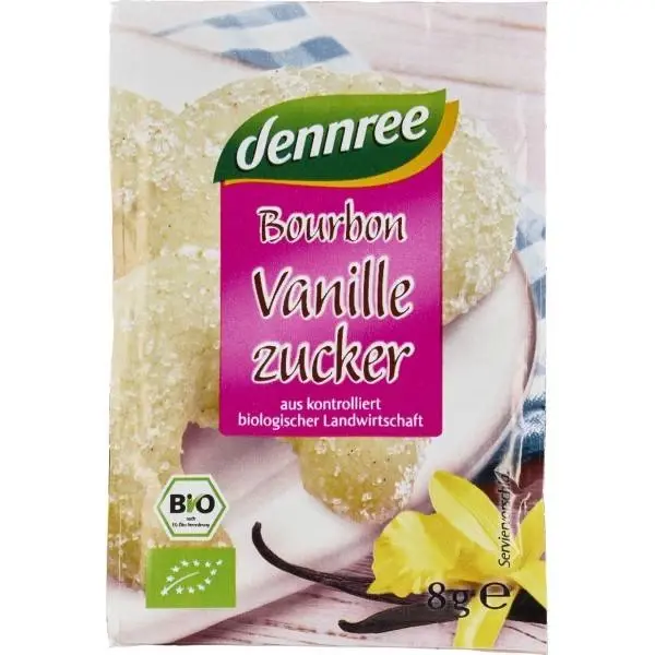 Zahar vanilat Bourbon, 3x8g - Dennree