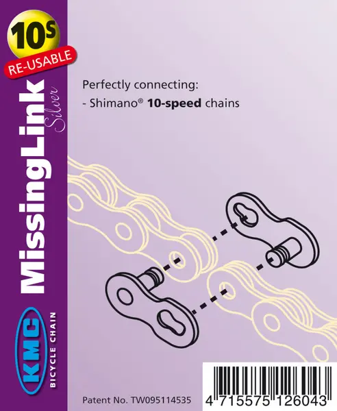 Zala KMC Missing Link 10V Bolt-5.88mm Standard Argintiu