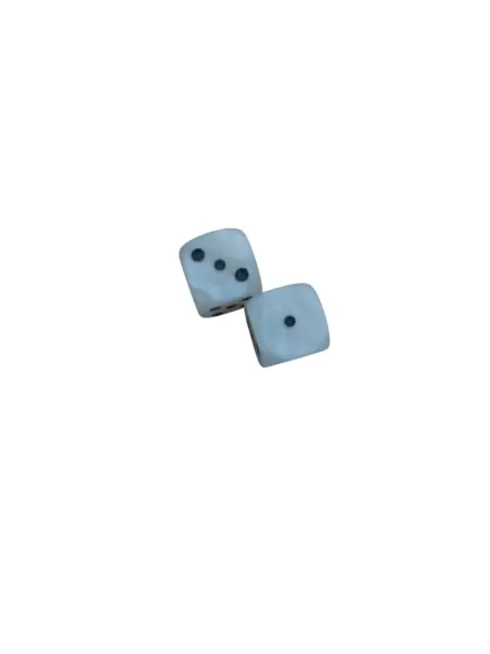 Zaruri perlate 12 mm - set 2 bucati - cu puncte negre