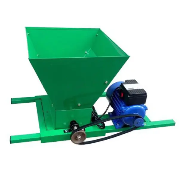 Zdrobitor electric de struguri, DDT, 2500 W, 450-550Kg Ora, Cuva 25 Litri