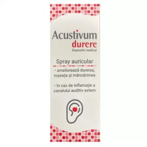 Zdrovit Acustivum durere spray auricular, 20ml Zephyr Labs