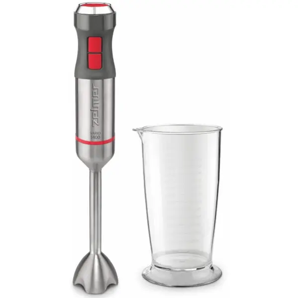 ZELMER Blender vertical Zelmer ZHB4650 Vario, 1400 W, functie Turbo, 4 lame din otel inoxidabil, gri/inox
