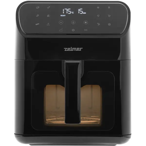 ZELMER Friteuza cu aer cald multifunctionala Zelmer ZAF6500, capacitate 6,5 l, 1500 W, 13 programe automate de gatire, Negru