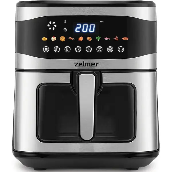 ZELMER Friteuza cu aer cald ZELMER ZAF1500, 6.5l, 1.89kg, 1600W, Negru-argintiu