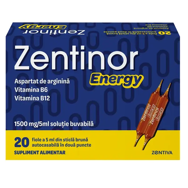 Zentinor Energy fiole buvabile 20 flacoane