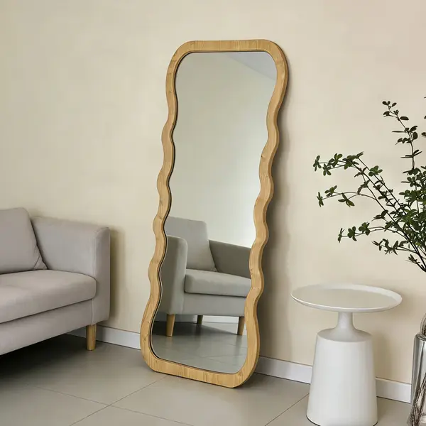 Zerbon mdf oglindă, Natural, 60x155 cm