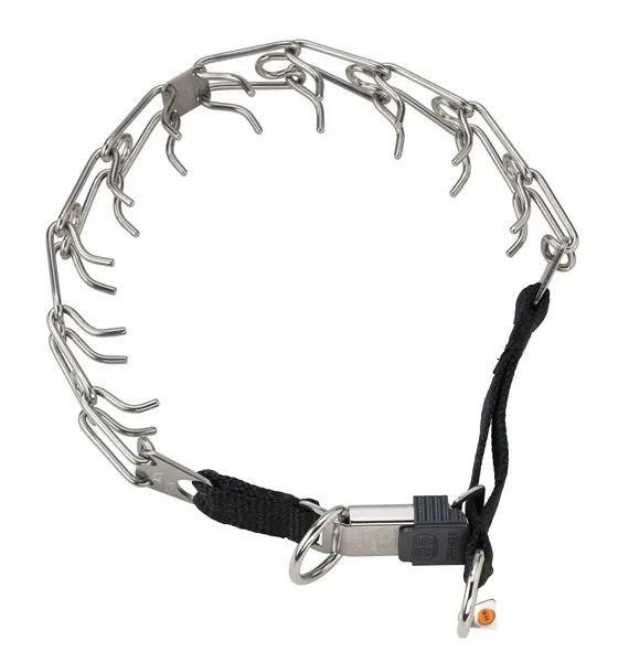 Zgarda otel inoxidabil pentru dresaj cu catarama rapida Hermann Sprenger - 52 cm