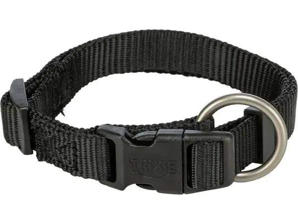 Zgarda pentru caini Premium Neagra M-L 33 - 55 cm 20 mm
