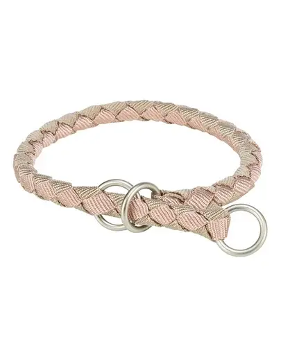 Zgardă semi-strangulantă câini XS TRIXIE Cavo 25–31 cm roz/nisip