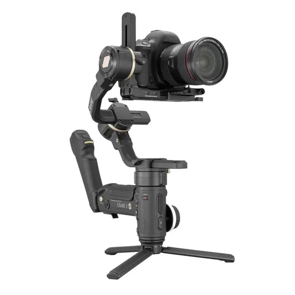 Zhiyun Crane 3S Gimbal Stabilizator cu Maner SmartSling, Sarcina Utila 6.5kg, Autonomie 12h, Pentru DSLR si Camere Cinema