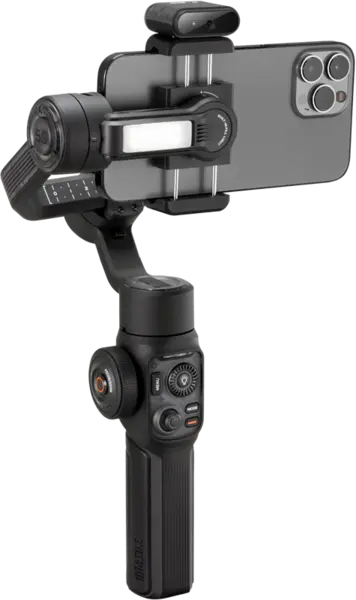 Zhiyun Mobile Gimbal Smooth 5S AI Combo, Gimbal cu lampa led smartphone