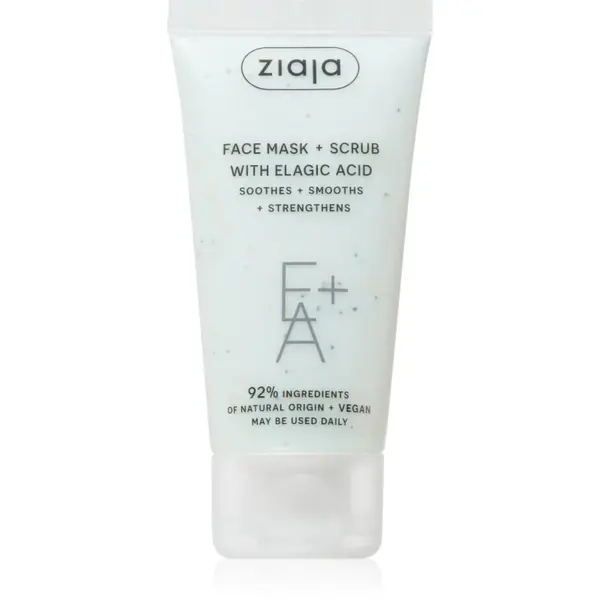 Ziaja Face Mask + Scrub with Elagic Acid masca exfolianta 55 ml