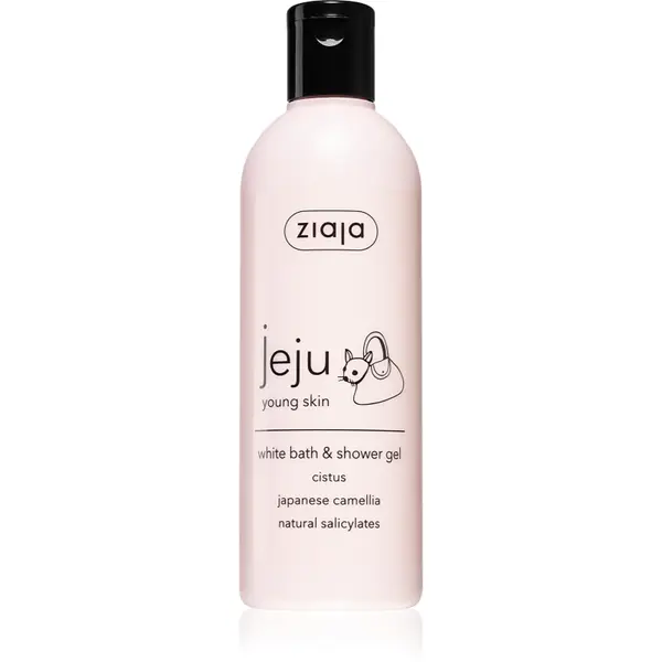 Ziaja Jeju Young Skin gel de dus si baie alb 300 ml