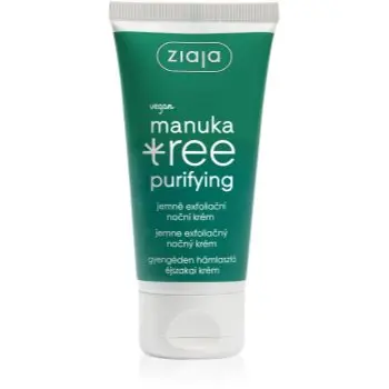 Ziaja Manuka Tree Purifying exfoliant crema de noapte pentru ten gras și mixt