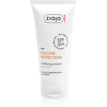 Ziaja Med Protecting UVA + UVB protectie solara mata pentru fata SPF 50+