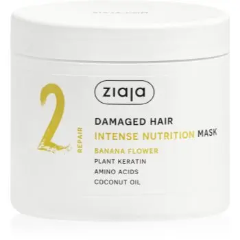 Ziaja Plant Essentials Banana Flower masca de par hranitoare pentru par deteriorat