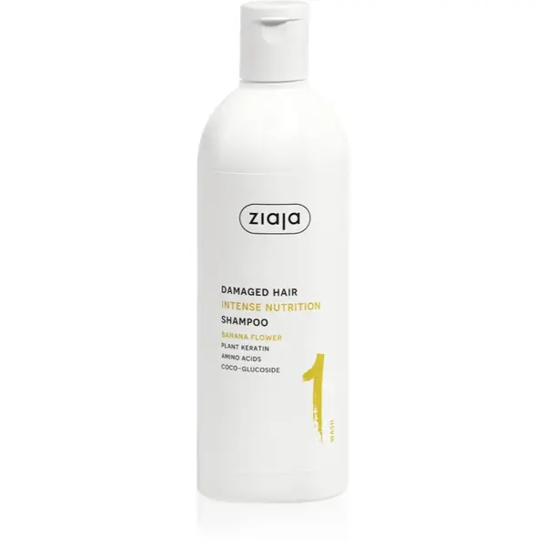 Ziaja Plant Essentials Banana Flower sampon hranitor pentru par deteriorat 400 ml