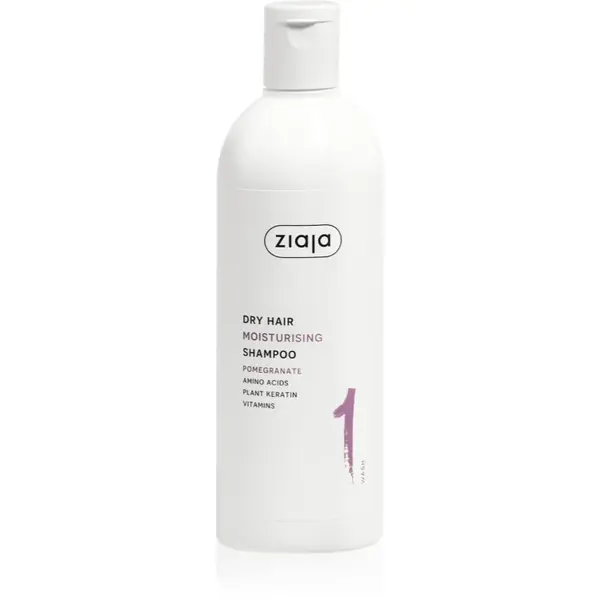 Ziaja Plant Essentials Pomegranate sampon hidratant pentru par uscat 400 ml