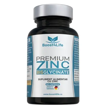 Zinc Bisglicinat Premium 83.35 mg, 60 capsule, Boost4Life