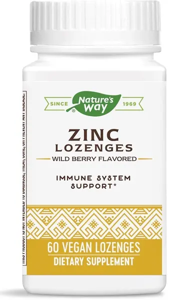 Zinc Lozenges, 60 tablete, Nature’s Way