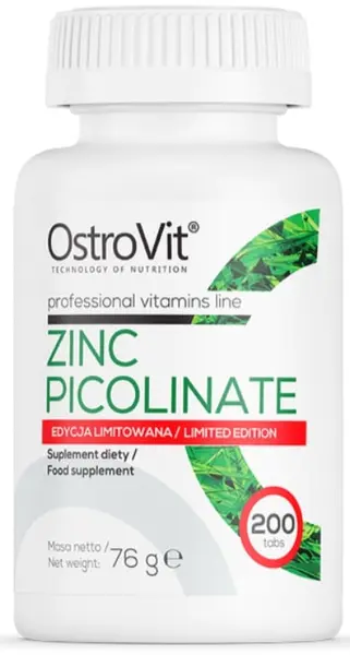 Zinc Picolinate Limited Edition, 15 mg, 200 tablete, OstroVit