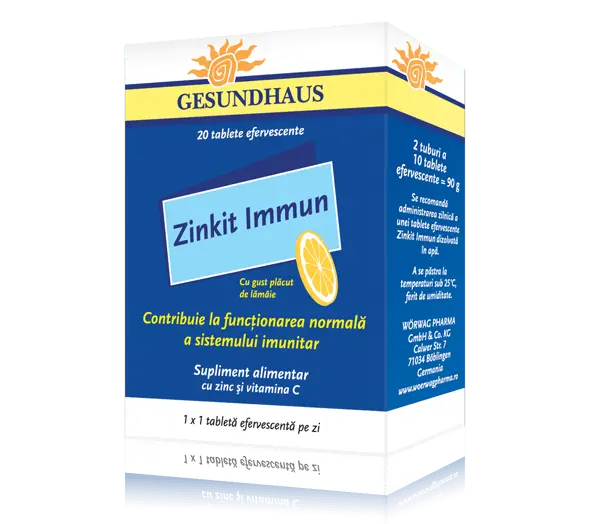 Zinkit Immun 20 comprimate efervescente